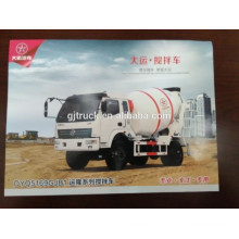 Camion de mélange de ciment Dayun 4X2 drive pour 3-6 mètres cubes